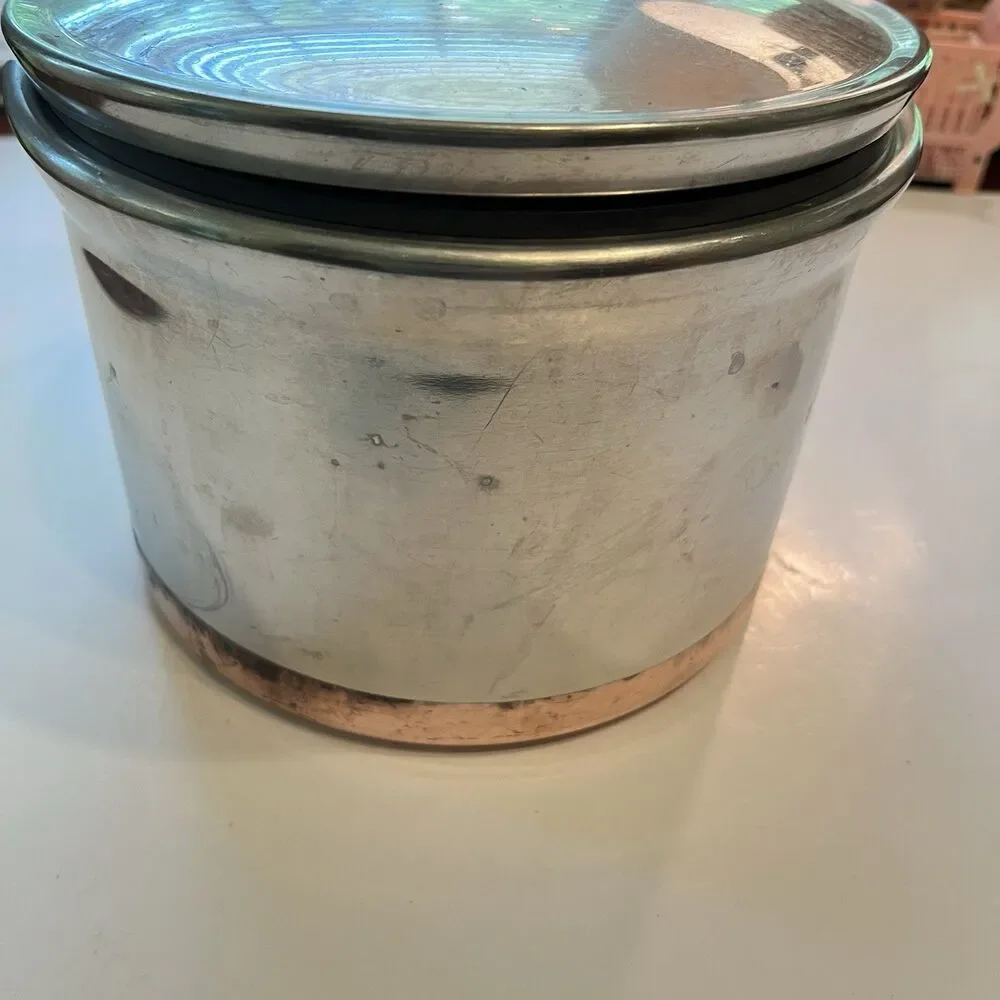 Revere Ware S/S Pressure Cooker with a Copper Clad Bottom  Pre 1968 Vtg